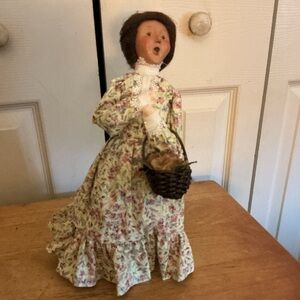 Byers Choice Lady w/Flower Basket